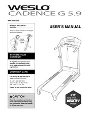 ICON IP Weslo CADENCE G 5.9 User Manual