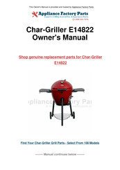 Char-Griller Premium Kettle Owner's Manual