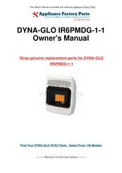 Dyna-Glo IR6PMDG-1-1 Manual