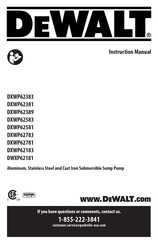 DeWalt DXWP62783 Instruction Manual