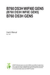 Gigabyte B760 DS3H WF6E GEN5 User Manual