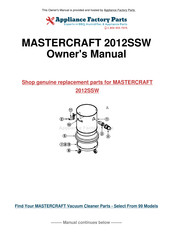 MasterCraft 2012SSW Safety, Operation & Maintenance Manual/Parts List