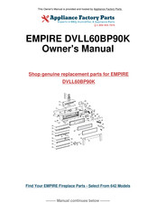 Boulevard DVLL60BP90KP-2 Installation Instructions Manual