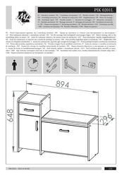 ML MEBLE PIK 0201L Assembling Instruction