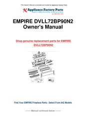 Boulevard DVLL72BP90P-2 Installation Instructions Manual
