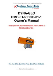 Dyna-Glo Pro RMC-FA60DGP-01-1 User's Manual And Operating Instructions