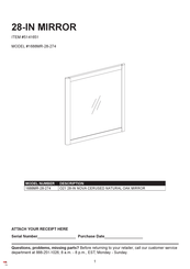 Origin 21 1688MR-28-274 Manual