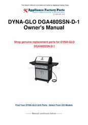 Dyna-Glo DGA480SSN-D Manual