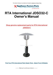 RTA JDSO32-C Owner's Manual