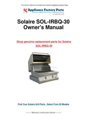 Solaire SOL-IRBQ-30 Care & Use Manual