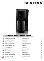 SEVERIN KA 9306 Instructions For Use Manual
