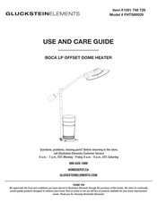 GLUCKSTEIN ELEMENTS BOCA FHTS80029 Use And Care Manual