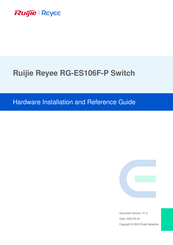 Ruijie Reyee RG-ES106F-P Hardware  Installation And Reference Manual