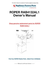 Roper RAB4132AL1 Use And Care Manual