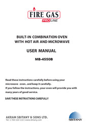 SBITANY FIREGAS PROLINE MB-4550B User Manual