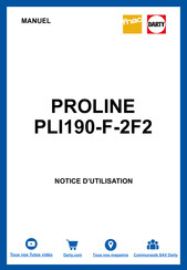 Proline PLI190-F-2F2 User Manual