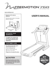 Freemotion 760 INTERACTIVE User Manual