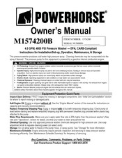 Powerhorse M1574200B Owner's Manual