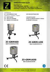 ZIPPER MASCHINEN ZI-GRM1650 User Manual