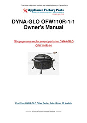 pleasant hearth OFW110 Manual