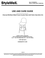 StyleWell CHAR-CS001 Use And Care Manual