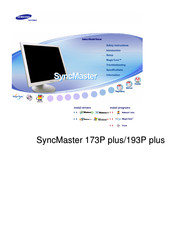 Samsung SyncMaster 173P plus, 193P plus Manual
