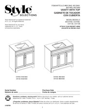 LF Style selections C51R36 Assembly Instructions Manual