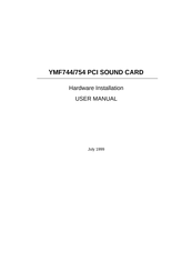 Yamaha YMF744 User Manual