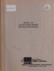 ESI 270 Instruction Manual