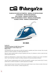 Sonifer Orbegozo SV 2025 Instruction Manual