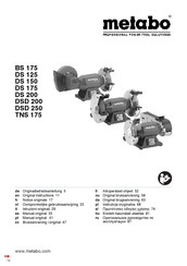 Metabo DS 200 Original Instructions Manual