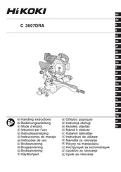 HIKOKI C 3607DRA Handling Instructions Manual