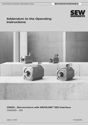 SEW-Eurodrive CM3100 Addendum To The Operating Instructions