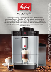 Melitta Passione OT Operating Instructions Manual
