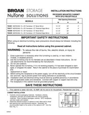 NuTone 704317 Installation Instructions Manual
