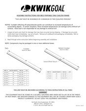 Kwikgoal 9B53 Assembly Instructions Manual