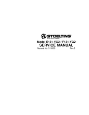 Vollrath STOELTING F131-YG2 Service Manual