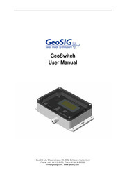 GeoSIG GeoSwitch User Manual