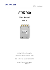 SILION SIM7200 User Manual