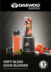 Daewoo SAMURAI Verti Blend User Manual