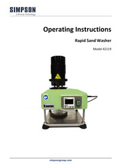 Simpson 42119 Operating Instructions Manual
