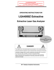 Teledyne Analytical Instruments LGA-4000Z Operating Instructions Manual