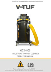 V-TUF GCX4000 Operator's Manual