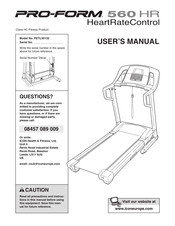 ICON IP PRO-FORM 560 HR HeartRateControl User Manual