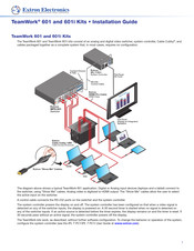 Extron electronics TeamWork 601i Installation Manual