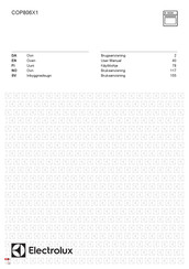 Electrolux COP806X1 User Manual
