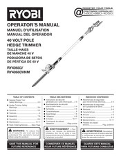 Ryobi RY40603VNM Operator's Manual