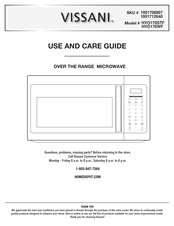 Vissani 1001712640 Use And Care Manual