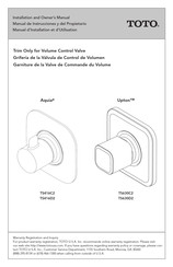 Toto Aquia TS416D2 Installation And Owner's Manual