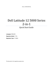 Dell Latitude 12 5000 Series Quick Start Manual